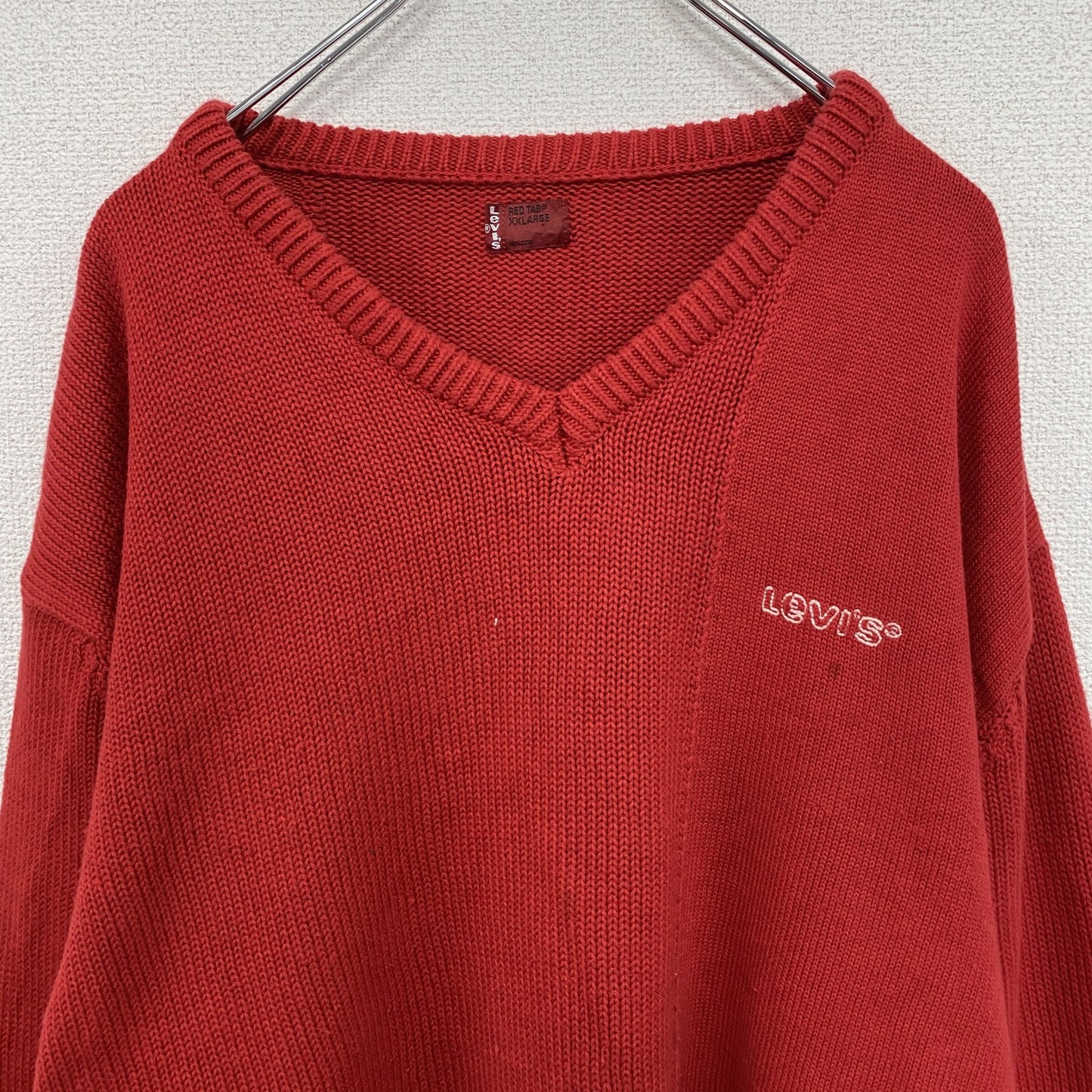 Levi’ｓ　リーバイス　コットンニットセーター　赤　レッド　2XLサイズ