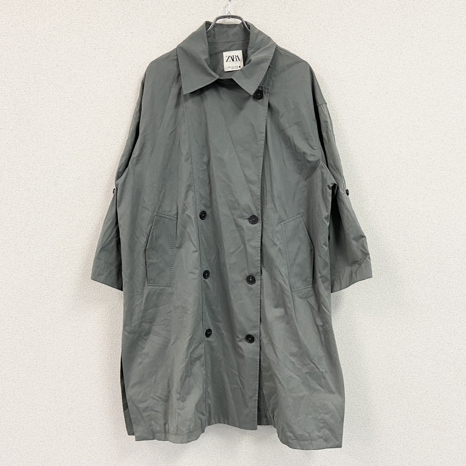 ZARA　ザラ　トレンチコート　灰色　グレー　Sサイズ