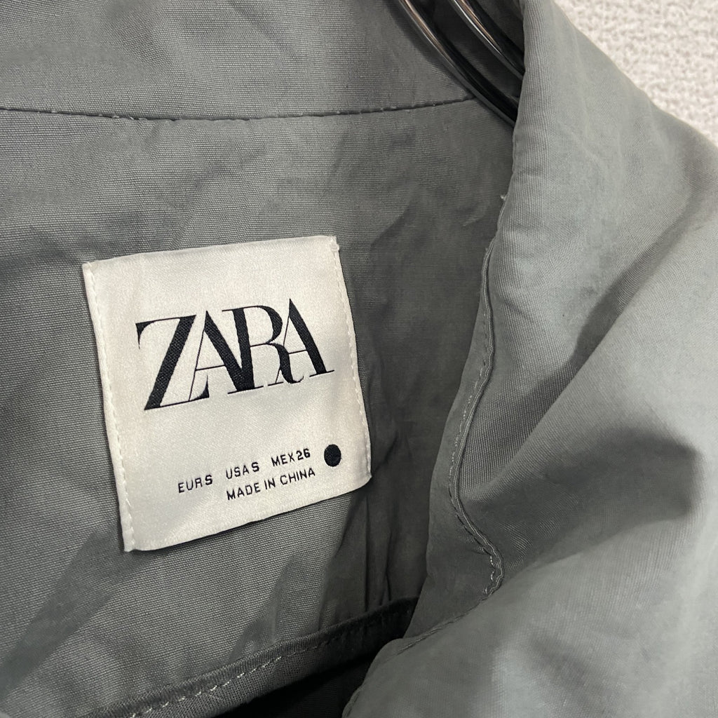 ZARA　ザラ　トレンチコート　灰色　グレー　Sサイズ