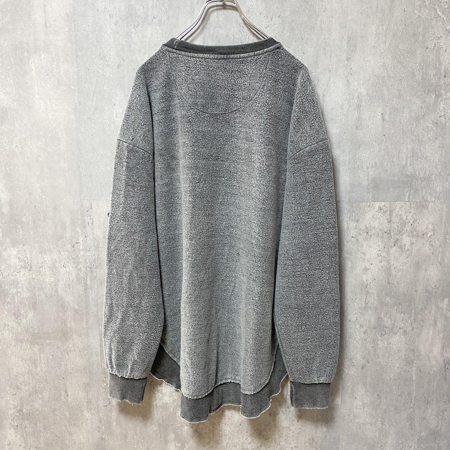古着 used　TEXAS TRUE VINTAGE　長袖起毛スウェット　トレーナー　チャコールグレー　ビンテージ　Lサイズ