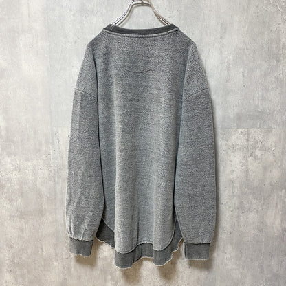 古着 used　TEXAS TRUE VINTAGE　長袖起毛スウェット　トレーナー　チャコールグレー　ビンテージ　Lサイズ