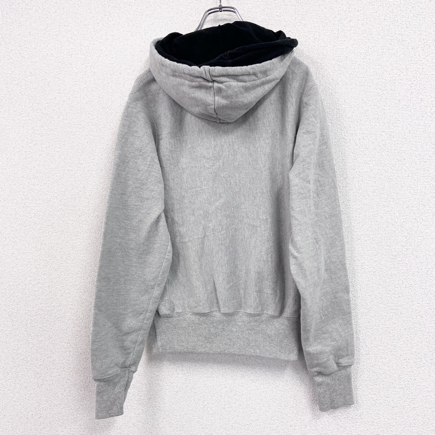 Champion　チャンピオン　リバースウィーブ　スウェットパーカー/フーディー　ダブルフード　霜降りグレー　XSサイズ