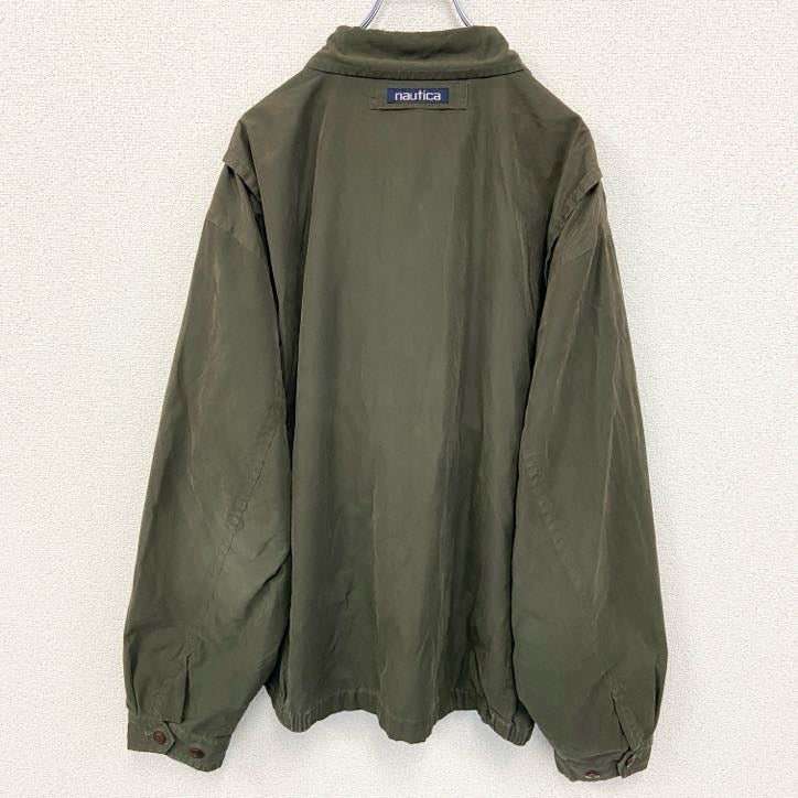 古着 used　NAUTICA ノーティカ　長袖スイングトップ　フルジップブルゾンノームコア　ビックシルエット　XLサイズ