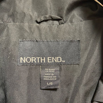 古着 used　NORTHEND　ノースエンド　長袖フルジップナイロンジャケット　切り替え　Nestle　赤　レッド　Lサイズ