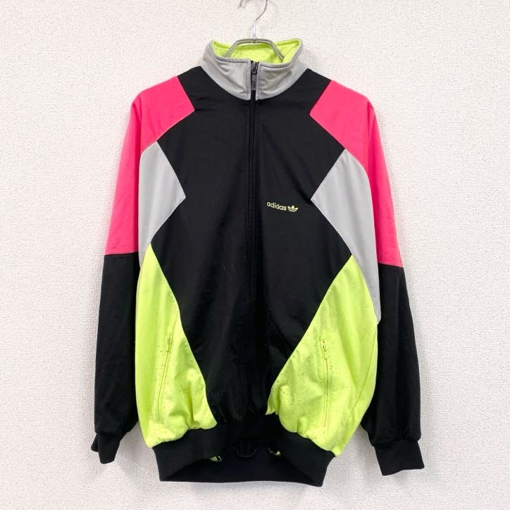 adidas　アディダス　トラックジャケット/ジャージ　マルチカラー　黒　ブラック　Lサイズ