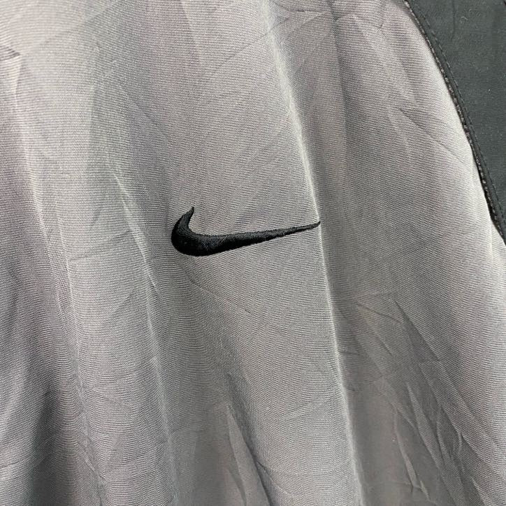NIKE GOLF　ナイキゴルフ　半袖ハーフジッププルオーバージャケット　バイカラー　黒　ブラック　グレー　Lサイズ