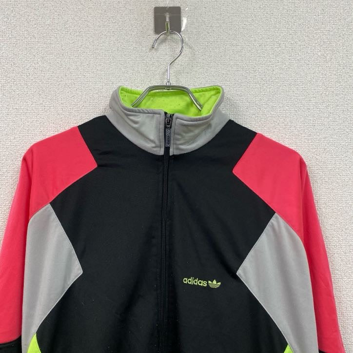 adidas　アディダス　トラックジャケット/ジャージ　マルチカラー　黒　ブラック　Lサイズ