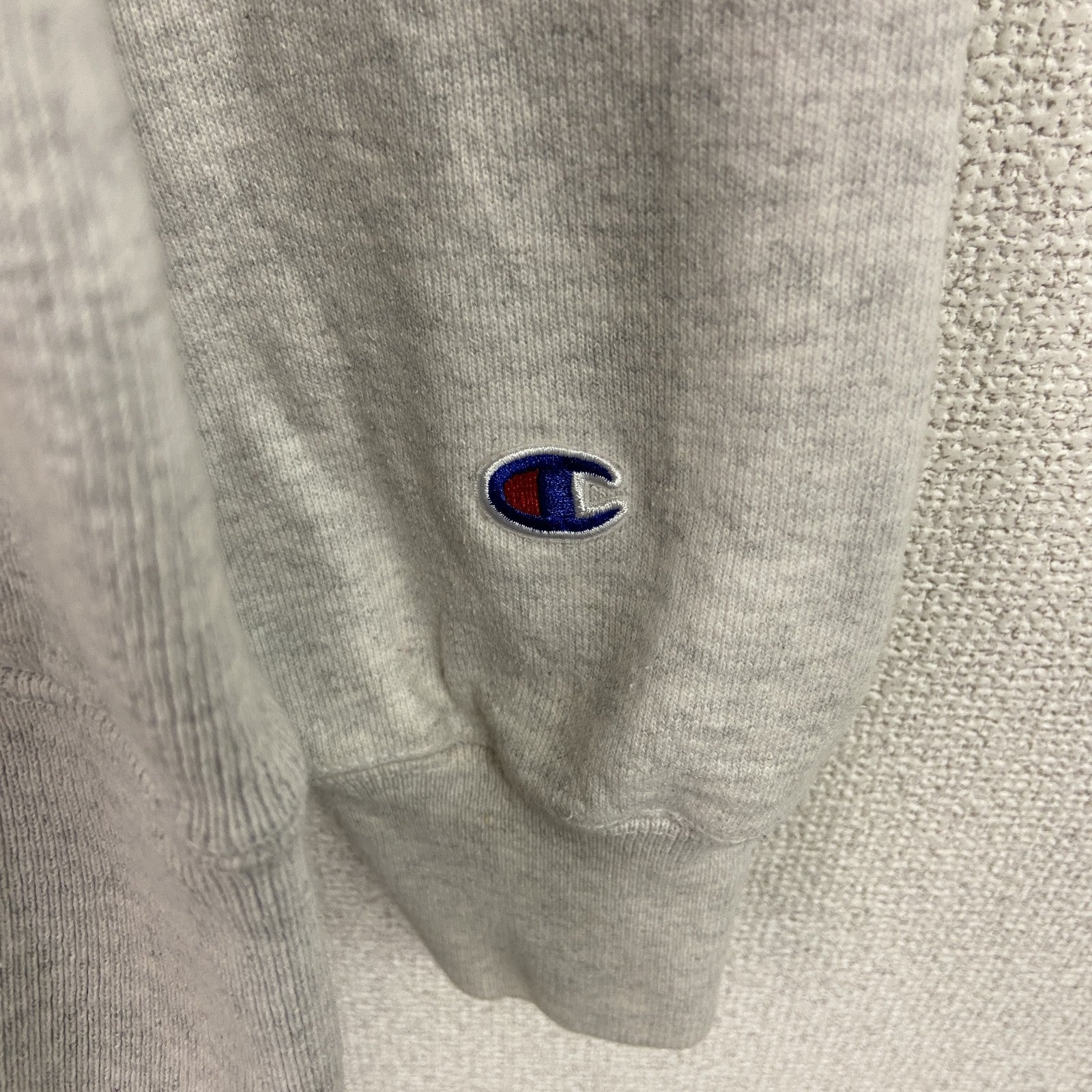 Champion　チャンピオン　リバースウィーブ　スウェット/トレーナー　3連プリント　霜降りグレー　Lサイズ