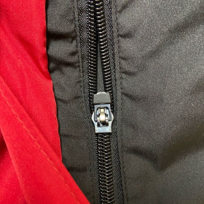 古着 used　NORTHEND　ノースエンド　長袖フルジップナイロンジャケット　切り替え　Nestle　赤　レッド　Lサイズ