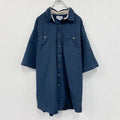 Carhartt　カーハート　半袖ワークシャツ　ボタンダウンシャツ　ダブルポケット　紺　ネイビー　2XLサイズ