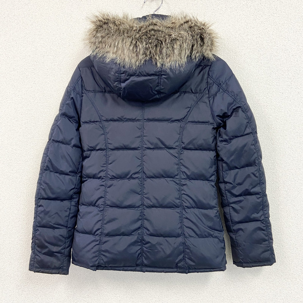 TOMMY HILFIGER　トミーヒルフィガー　ダウンジャケット　フードファー　紺　ネイビー　Sサイズ