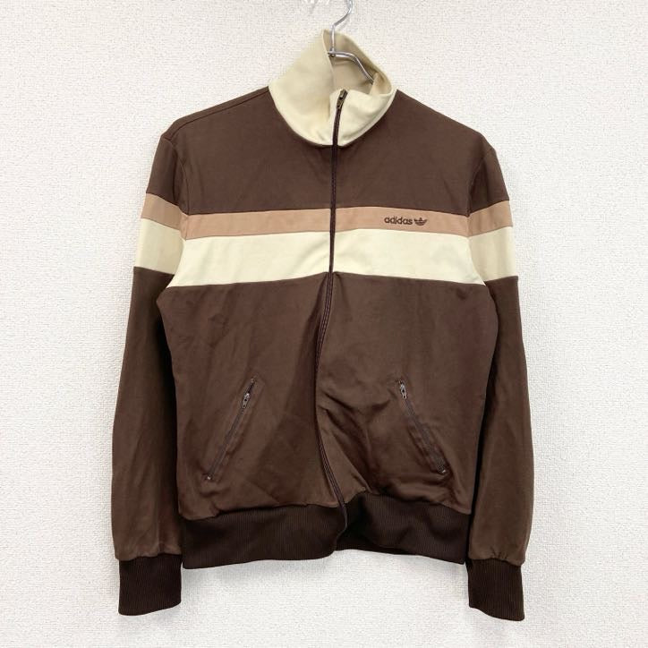 ～80s　adidas　アディダス　トラックジャケット/ジャージ　ヴィンテージ　茶色　ブラウン