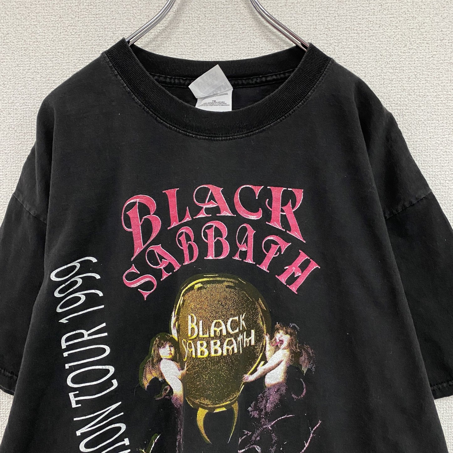 GILDAN　ギルダン　BLACK SABATH　ブラックサバス　半袖プリントTシャツ　バンドT　黒　ブラック　XLサイズ