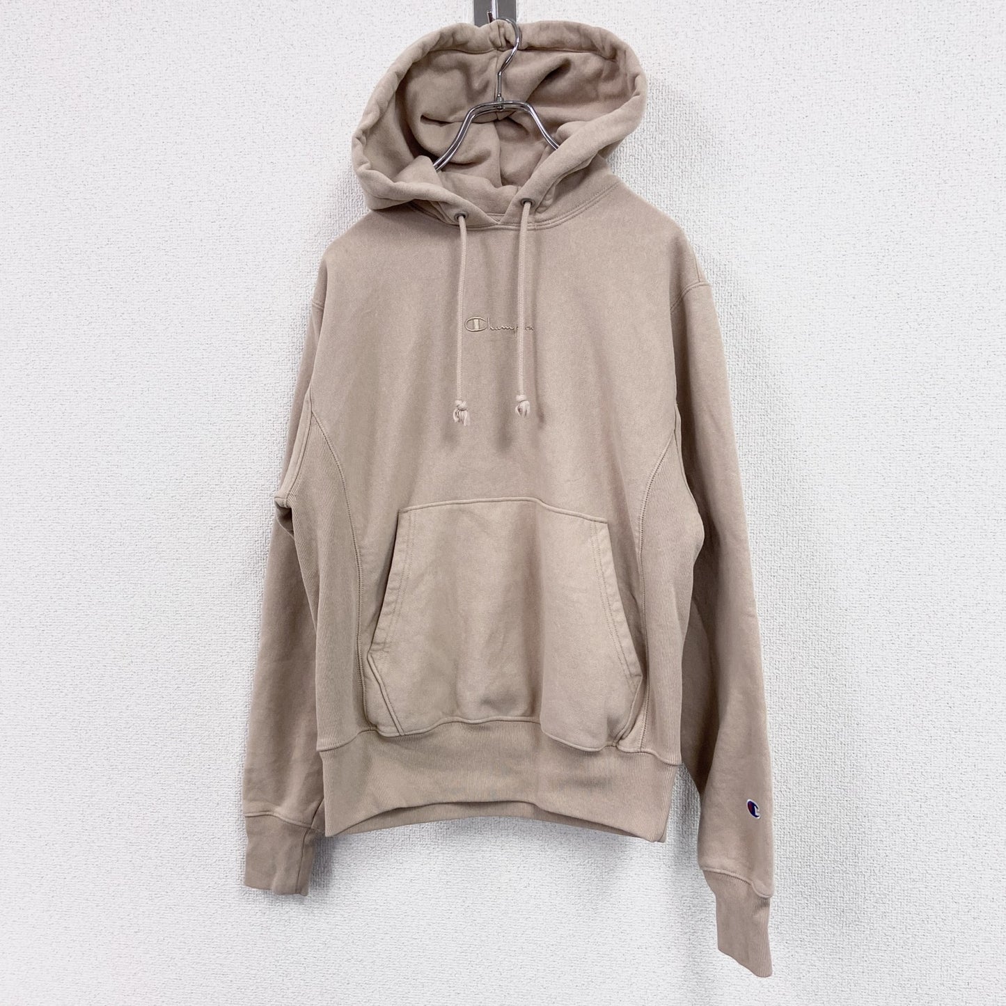 Champion　チャンピオン　リバースウィーブ　スウェットパーカー/フーディー　ベージュ　Sサイズ
