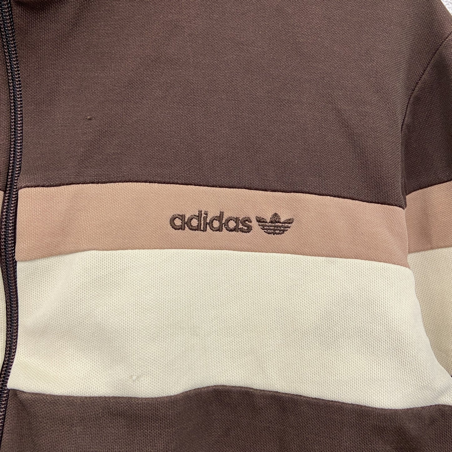 ～80s　adidas　アディダス　トラックジャケット/ジャージ　ヴィンテージ　茶色　ブラウン
