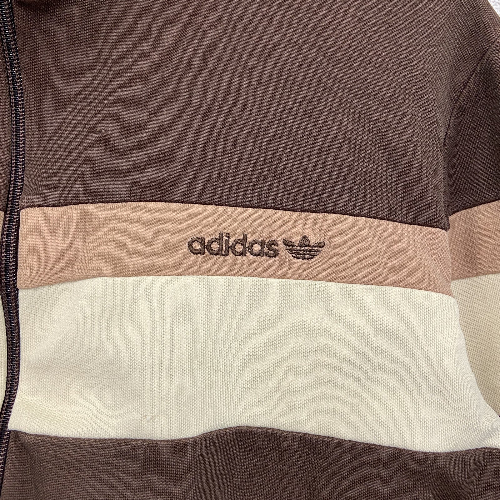 ～80s　adidas　アディダス　トラックジャケット/ジャージ　ヴィンテージ　茶色　ブラウン