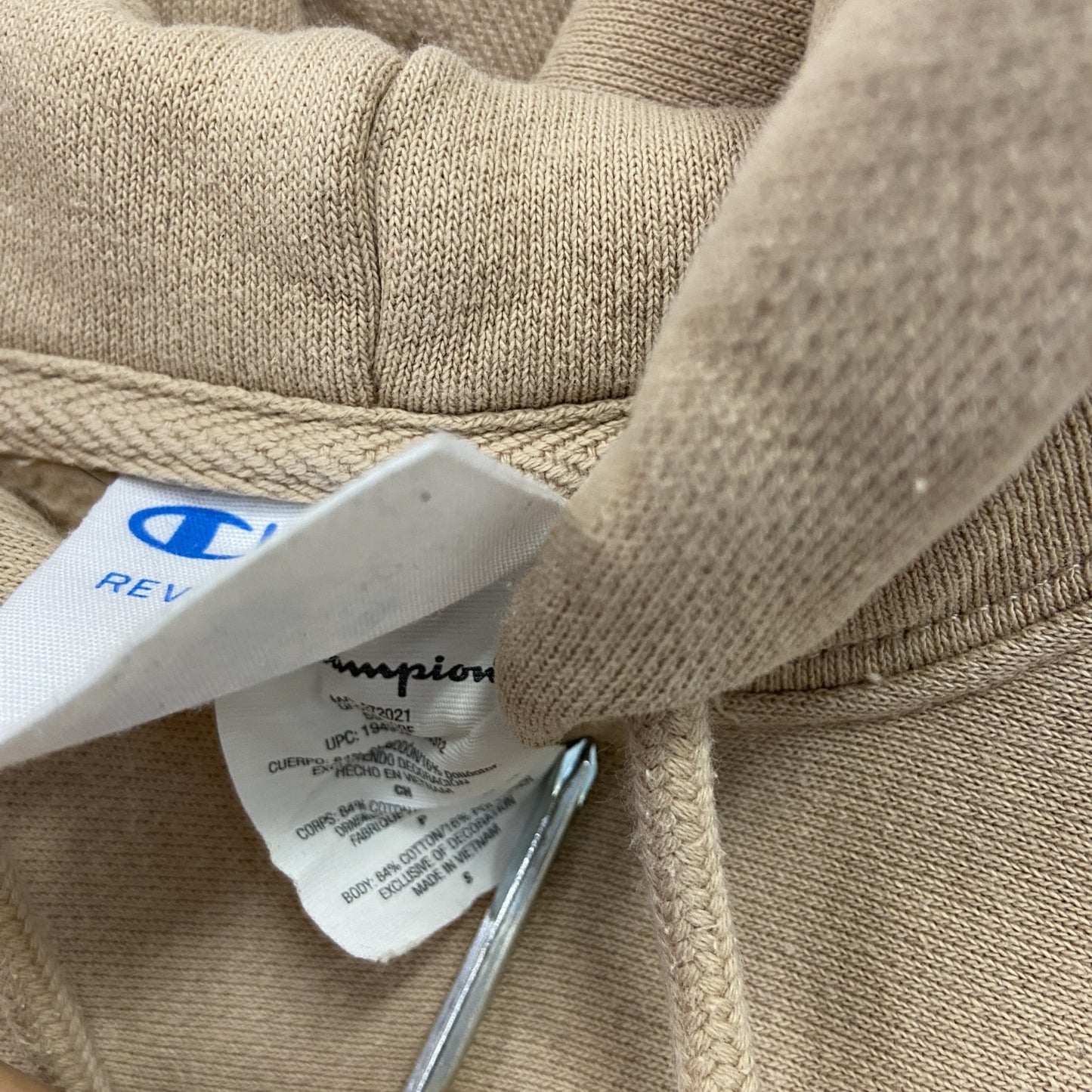 Champion　チャンピオン　リバースウィーブ　スウェットパーカー/フーディー　ベージュ　Sサイズ