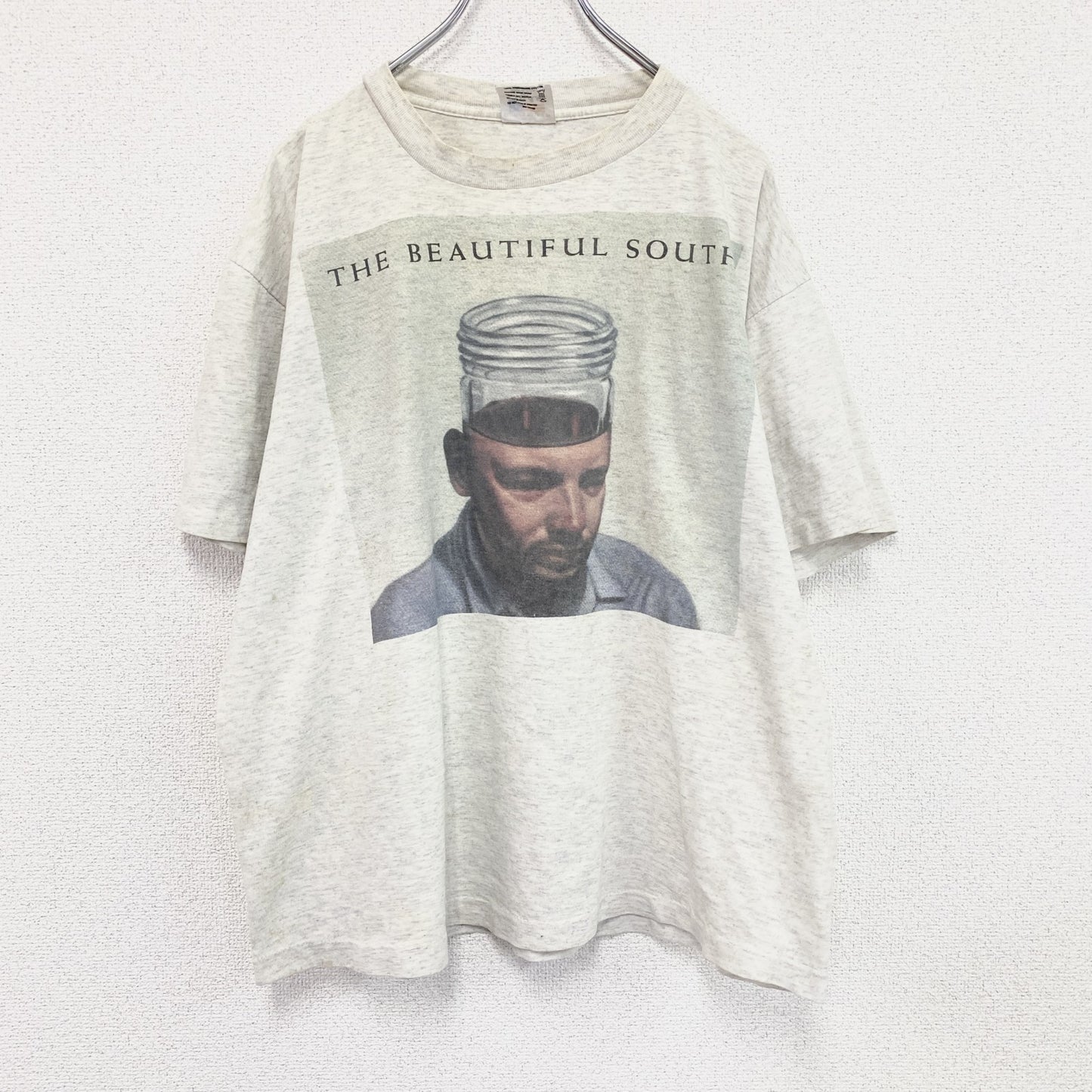 AIRAK　THE BEAUTIFUL SOUTH　ザビューティフルサウス　半袖プリントTシャツ　バンドT　グレー　XLサイズ