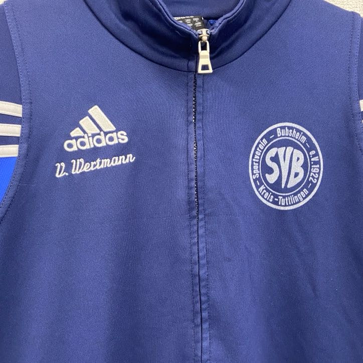 00s　adidas　アディダス　トラックジャケット/ジャージ　ヴィンテージ　紺　ネイビー　Mサイズ