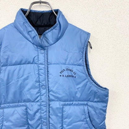 古着 used　POLO JEANS CO. RALPH LAUREN ラルフローレン　ワンポイントプリントダウンベスト　Mサイズ