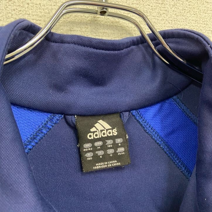 00s　adidas　アディダス　トラックジャケット/ジャージ　ヴィンテージ　紺　ネイビー　Mサイズ
