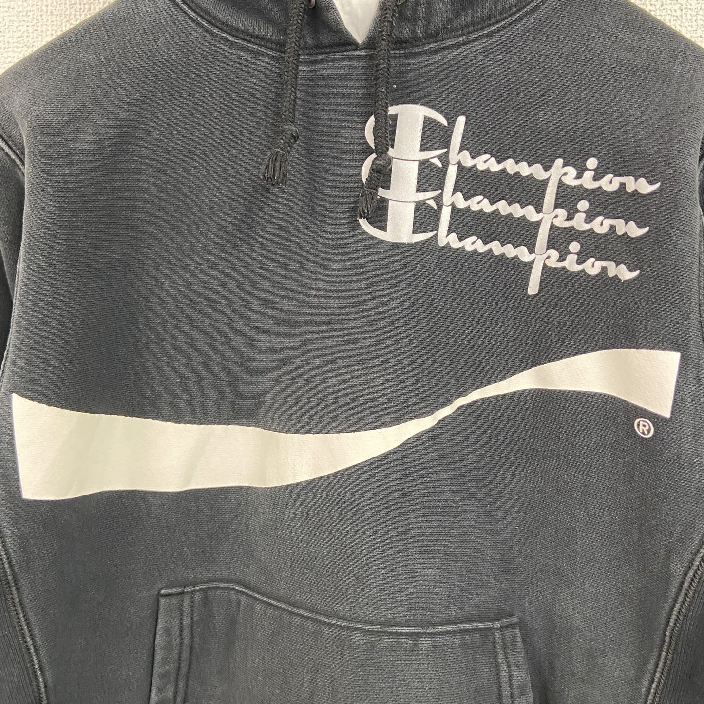 Champion　チャンピオン　リバースウィーブ　コカ・コーラ　スウェットパーカー/フーディー　ブラック　Sサイズ