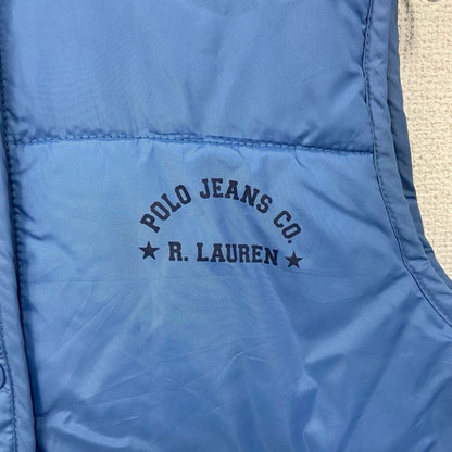 古着 used　POLO JEANS CO. RALPH LAUREN ラルフローレン　ワンポイントプリントダウンベスト　Mサイズ