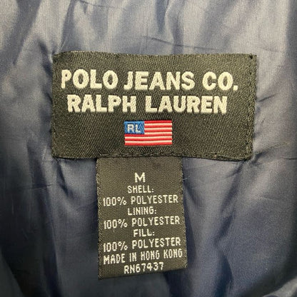 古着 used　POLO JEANS CO. RALPH LAUREN ラルフローレン　ワンポイントプリントダウンベスト　Mサイズ
