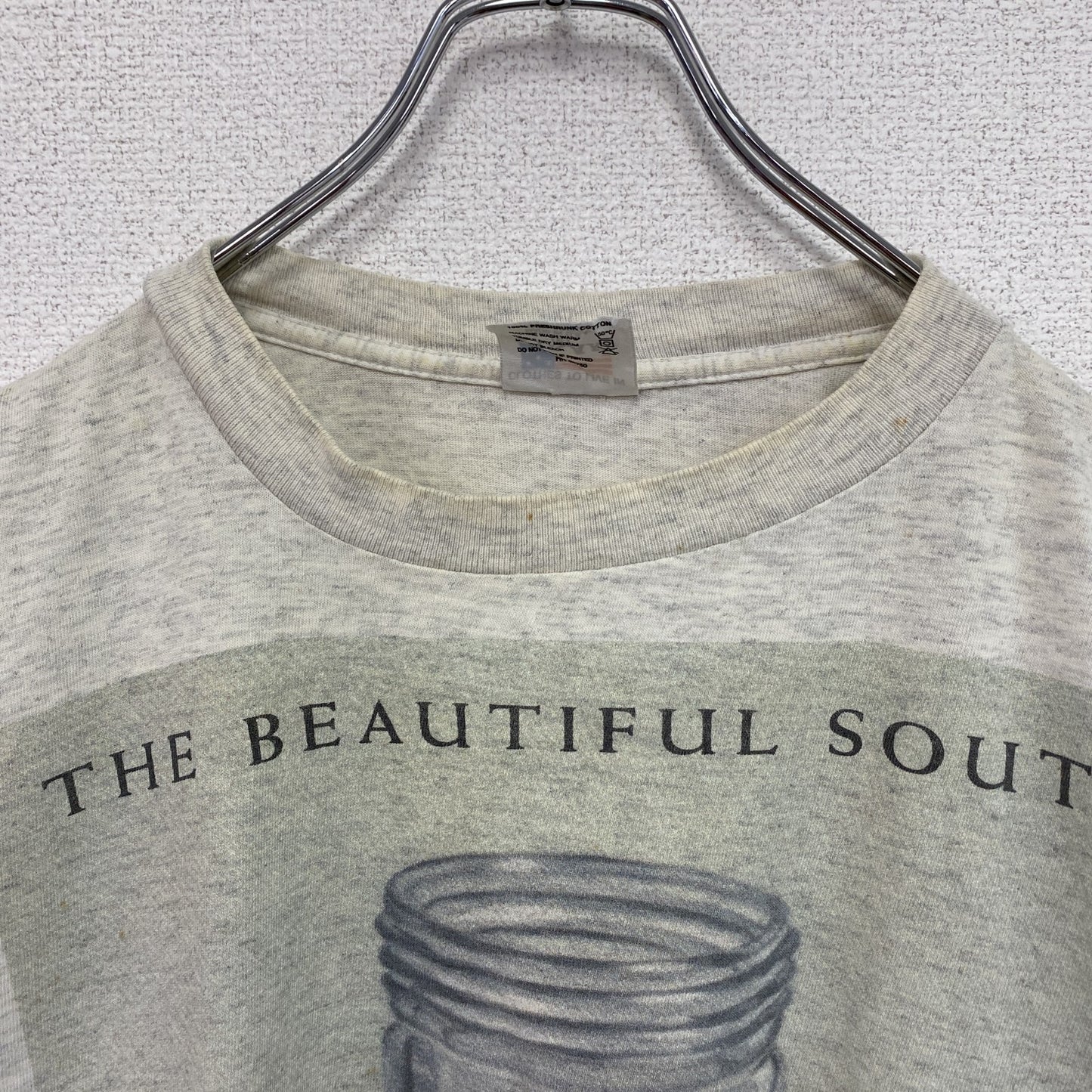 AIRAK　THE BEAUTIFUL SOUTH　ザビューティフルサウス　半袖プリントTシャツ　バンドT　グレー　XLサイズ
