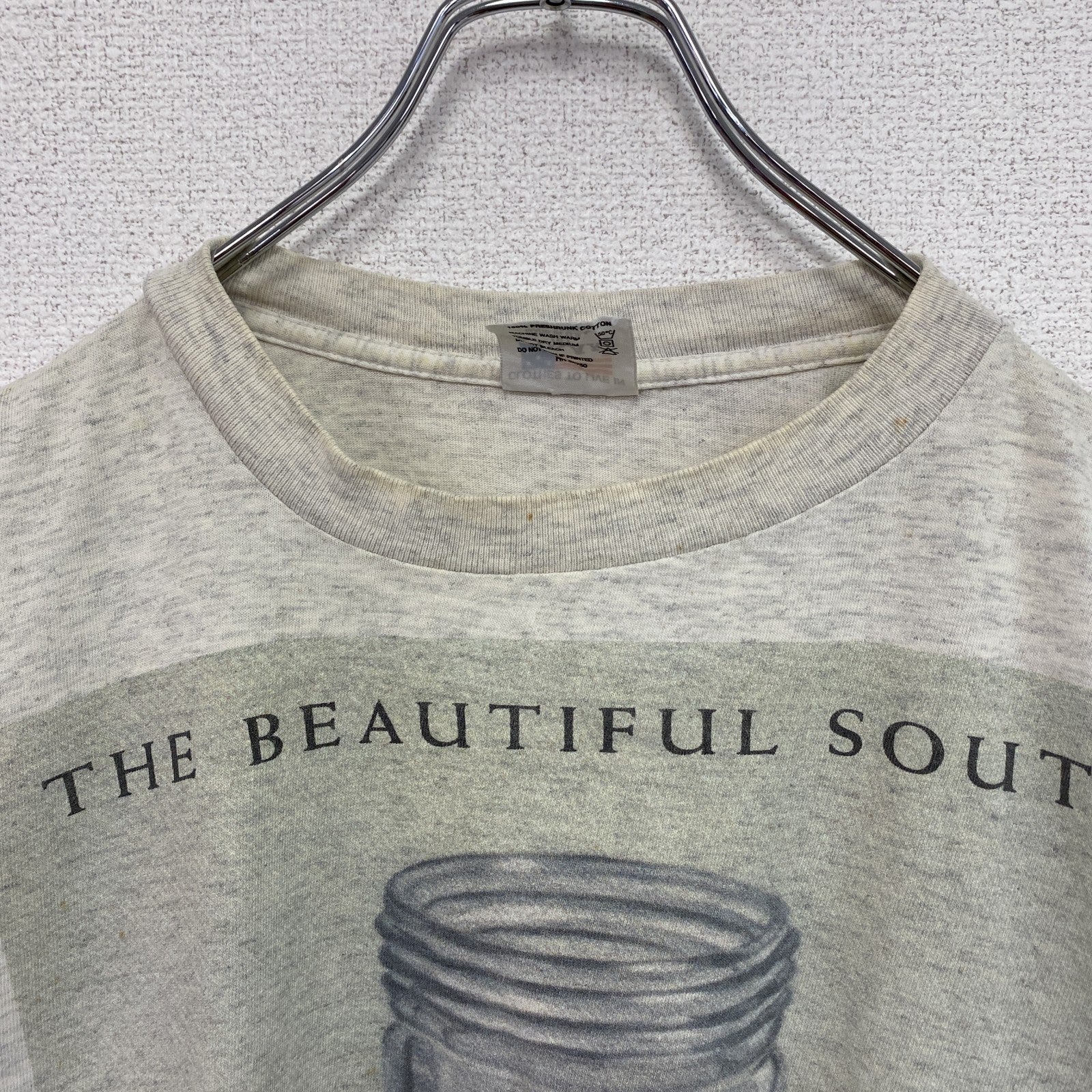 AIRAK　THE BEAUTIFUL SOUTH　ザビューティフルサウス　半袖プリントTシャツ　バンドT　グレー　XLサイズ