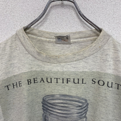 AIRAK　THE BEAUTIFUL SOUTH　ザビューティフルサウス　半袖プリントTシャツ　バンドT　グレー　XLサイズ