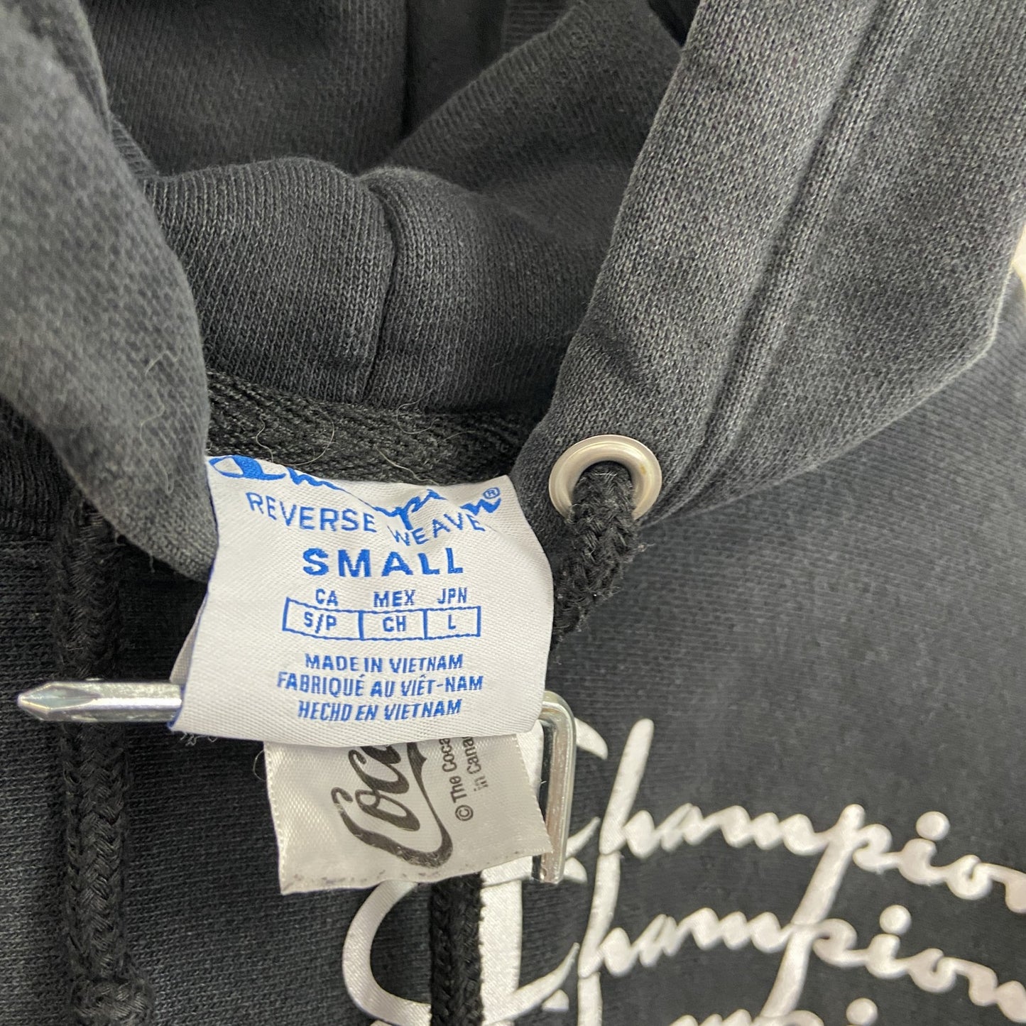 Champion　チャンピオン　リバースウィーブ　コカ・コーラ　スウェットパーカー/フーディー　ブラック　Sサイズ