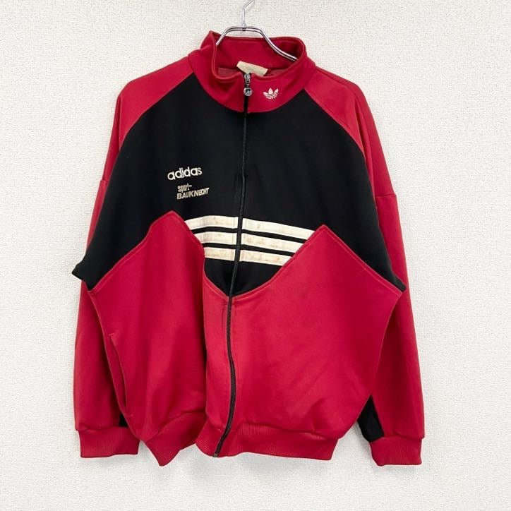 80s～　adidas　アディダス　トラックジャケット/ジャージ　ヴィンテージ　赤　レッド　XLサイズ