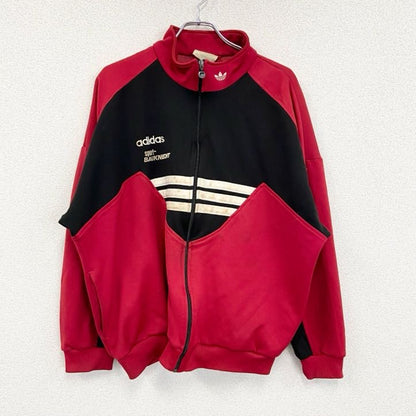 80s～　adidas　アディダス　トラックジャケット/ジャージ　ヴィンテージ　赤　レッド　XLサイズ