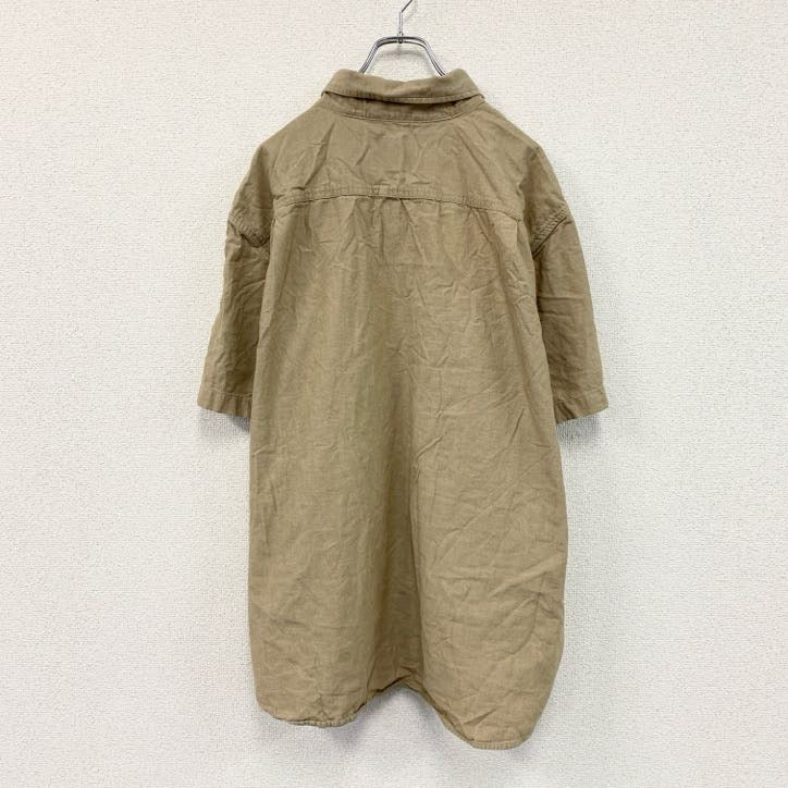 Carhartt　カーハート　半袖ワークシャツ　ボタンダウンシャツ　ダブルポケット　ベージュ　2XLサイズ