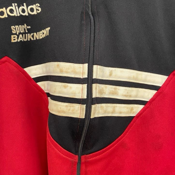 80s～　adidas　アディダス　トラックジャケット/ジャージ　ヴィンテージ　赤　レッド　XLサイズ
