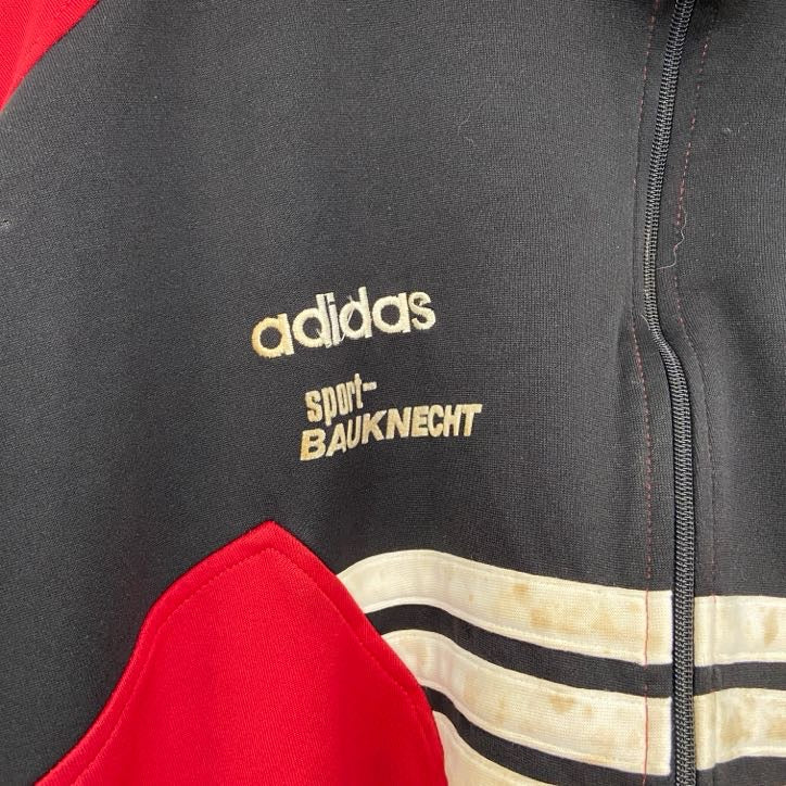 80s～　adidas　アディダス　トラックジャケット/ジャージ　ヴィンテージ　赤　レッド　XLサイズ