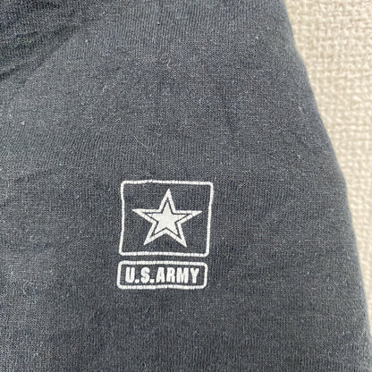 00s　JERZEES　ジャージーズ　U.S.ARMY　米軍　半袖プリントTシャツ　星条旗　ヴィンテージ　黒　ブラック　XLサイズ