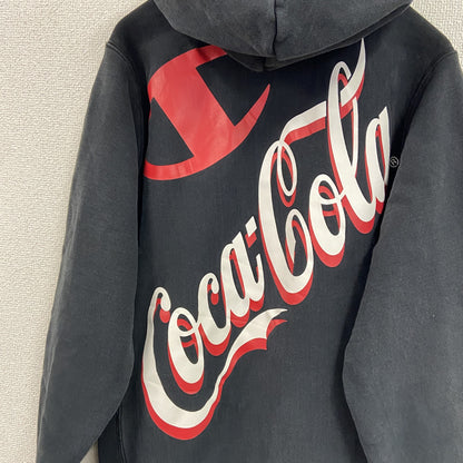 Champion　チャンピオン　リバースウィーブ　コカ・コーラ　スウェットパーカー/フーディー　ブラック　Sサイズ