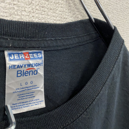 00s　JERZEES　ジャージーズ　U.S.ARMY　米軍　半袖プリントTシャツ　星条旗　ヴィンテージ　黒　ブラック　XLサイズ