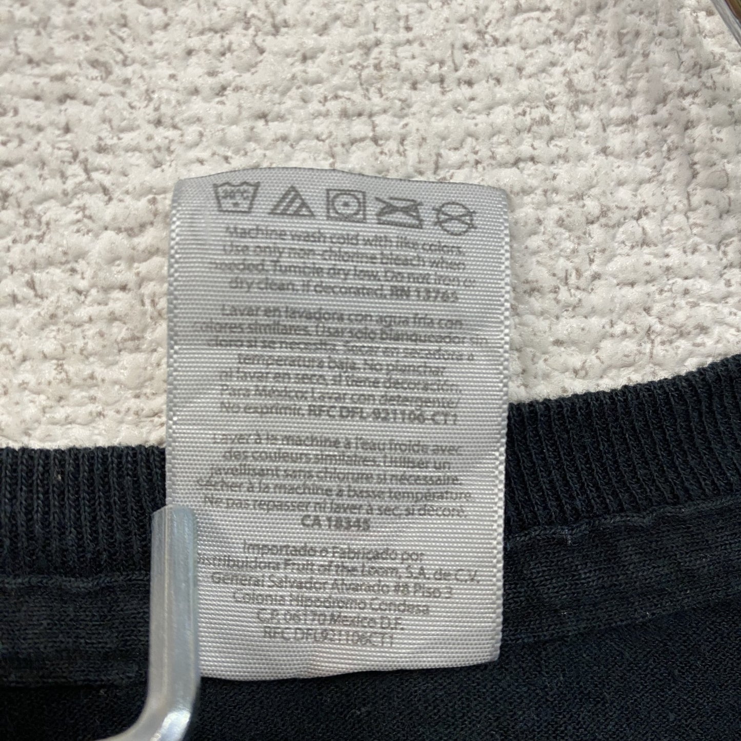 00s　JERZEES　ジャージーズ　U.S.ARMY　米軍　半袖プリントTシャツ　星条旗　ヴィンテージ　黒　ブラック　XLサイズ
