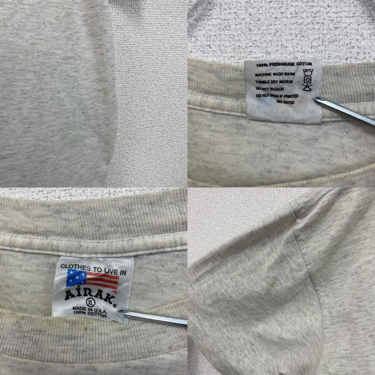 AIRAK　THE BEAUTIFUL SOUTH　ザビューティフルサウス　半袖プリントTシャツ　バンドT　グレー　XLサイズ