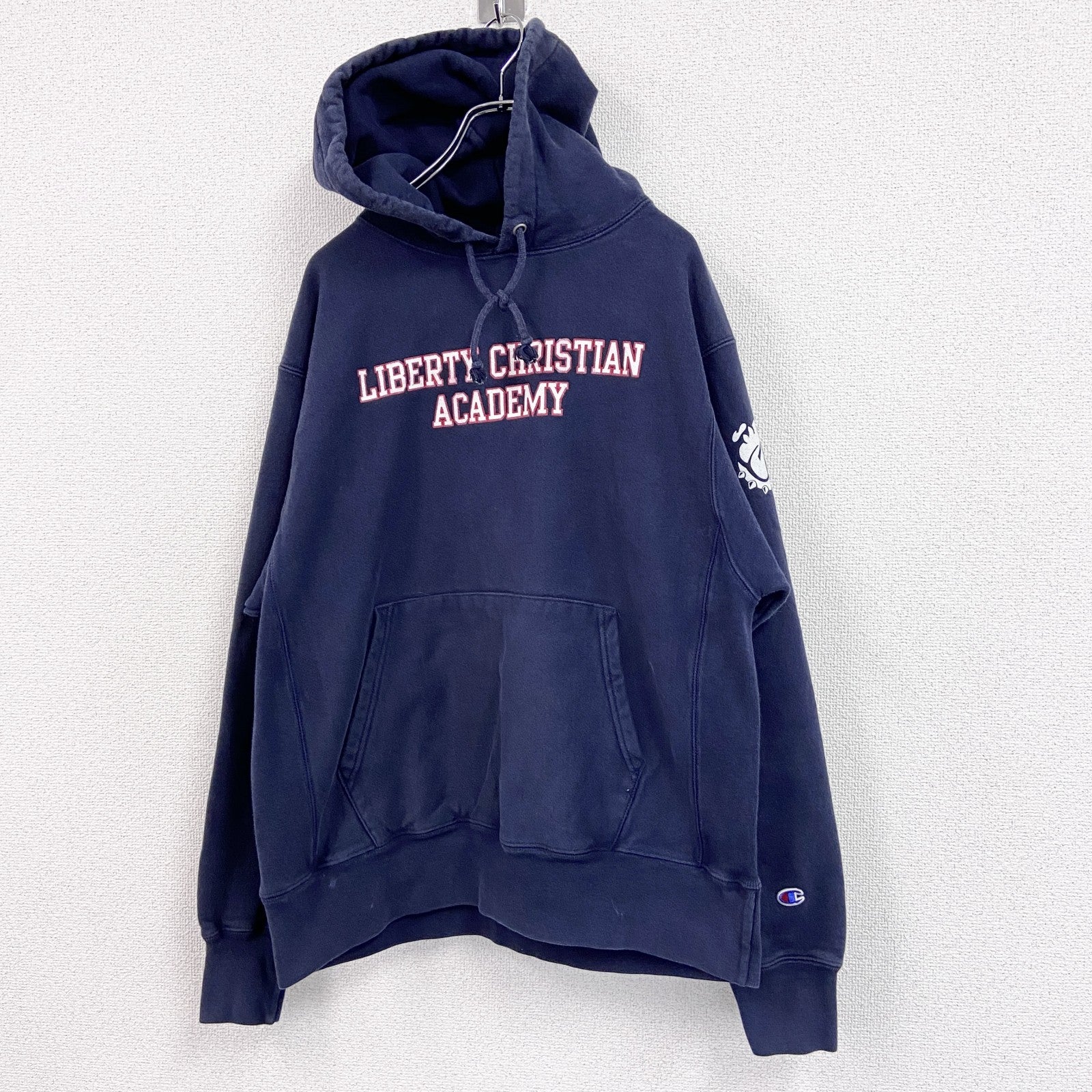 Champion　チャンピオン　リバースウィーブ　スウェットパーカー/フーディー　紺　ネイビー　Lサイズ