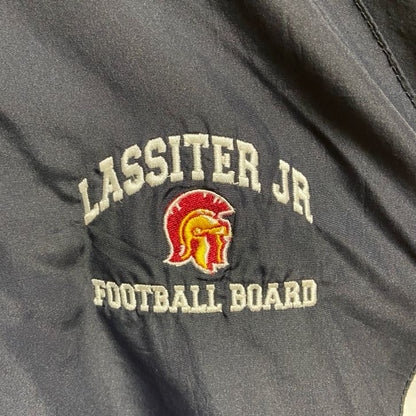 古着 used　Sport-Tek　長袖ハーフジップナイロンジャケット　フットボール　スポーツ　LASSITER　黒　Sサイズ