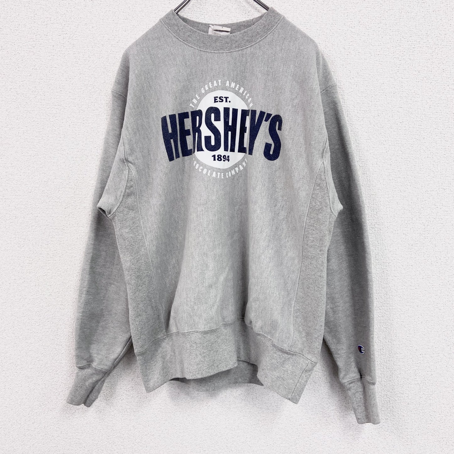 Champion　チャンピオン　リバースウィーブ　スウェット/トレーナー　HERSHEY'S　霜降りグレー　Mサイズ