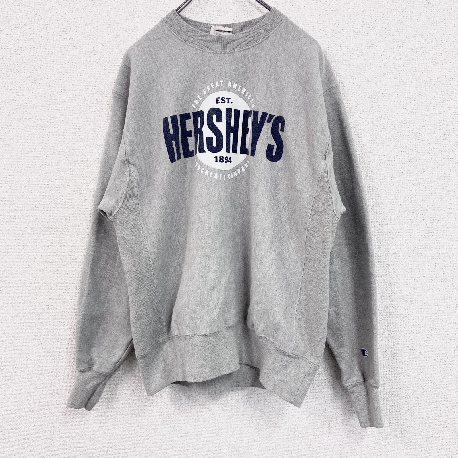 Champion　チャンピオン　リバースウィーブ　スウェット/トレーナー　HERSHEY'S　霜降りグレー　Mサイズ