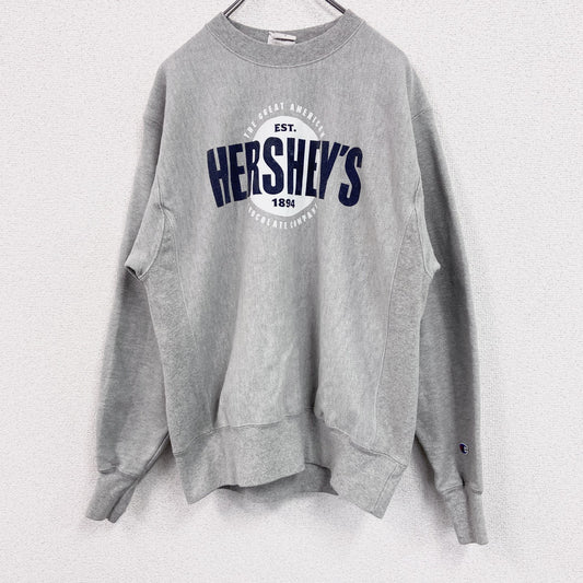 Champion　チャンピオン　リバースウィーブ　スウェット/トレーナー　HERSHEY'S　霜降りグレー　Mサイズ