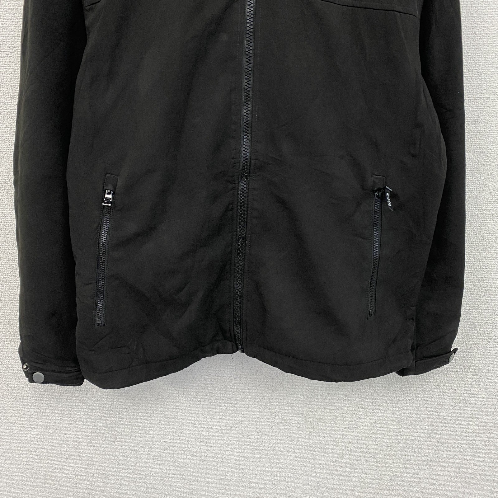 TOMMY HILFIGER　トミーヒルフィガー　フルジップジャケット　裏ボア　黒　ブラック　Lサイズ