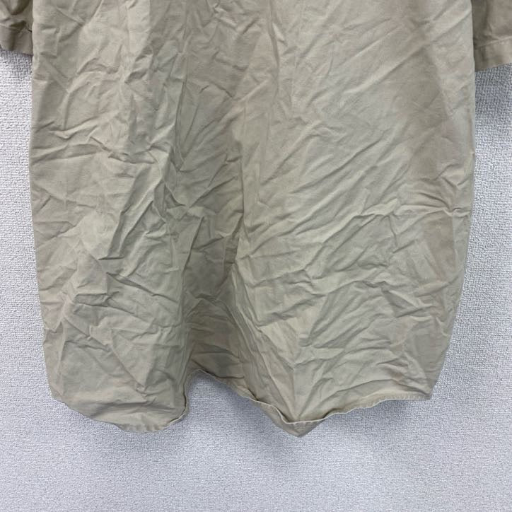Carhartt　カーハート　半袖ワークシャツ　ボタンダウンシャツ　ダブルポケット　ベージュ　XLサイズ