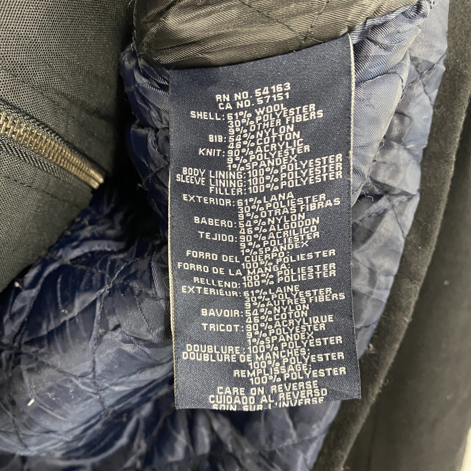 TOMMY HILFIGER　トミーヒルフィガー　フルジップ中綿ジャケット　2連ジップ　黒　ブラック　XLサイズ